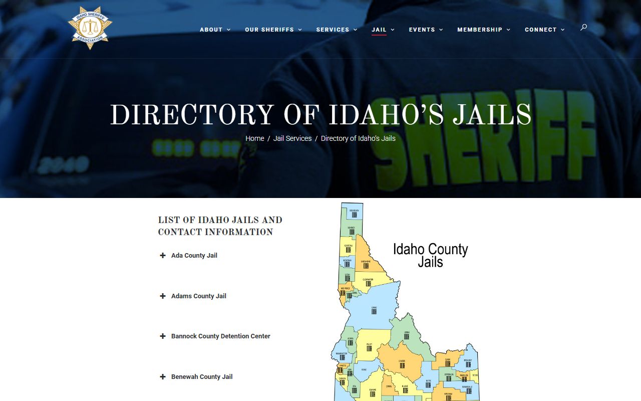 Nez Perce County Adult Detention Center capacity and average daily population